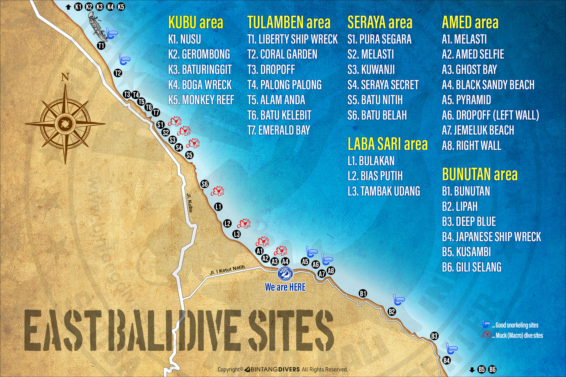 East Bali Dive sites